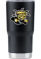Wichita State Shockers Team Logo 20 oz Stainless Steel Tumbler - Black