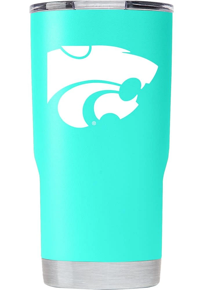 K-State Wildcats Team Logo 20oz Stainless Steel Tumbler - Teal