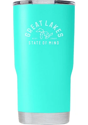 Michigan Great Lakes State of Mind 20oz Stainless Steel Tumbler - Teal