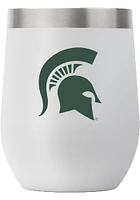 Michigan State Spartans Team Logo 12oz Stemless Wine Stainless Steel Stemless - Grey