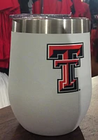 Texas Tech Red Raiders Team Logo 12oz Stemless Wine Stainless Steel Stemless - Grey