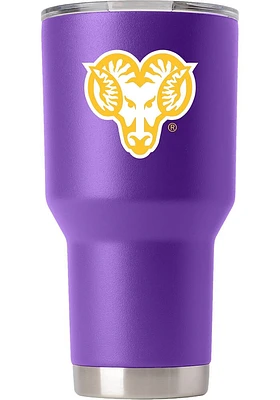 West Chester Golden Rams Team Logo 30oz Stainless Steel Tumbler - Purple