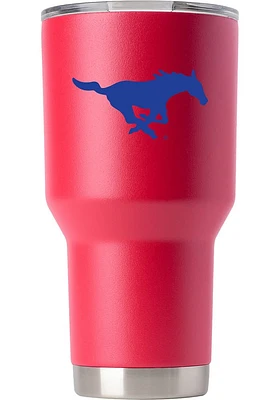 SMU Mustangs Team Logo 30oz Stainless Steel Tumbler