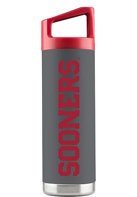 Oklahoma Sooners 16 oz Bottle Stainless Steel Bottle - Grey