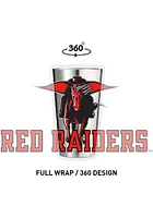 Texas Tech Red Raiders 16 oz Stainless Steel Pint Glass - Grey