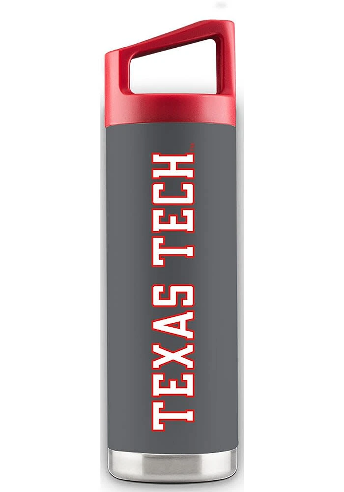 Texas Tech Red Raiders 16 oz Bottle Stainless Steel Bottle - Grey