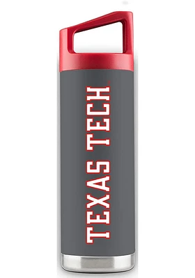 Texas Tech Red Raiders 16 oz Bottle Stainless Steel Bottle - Grey