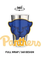 Pitt Panthers 16 oz Stainless Steel Pint Glass - Grey