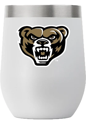Oakland University Golden Grizzlies 12 oz Stemless Stainless Steel Stemless - Grey