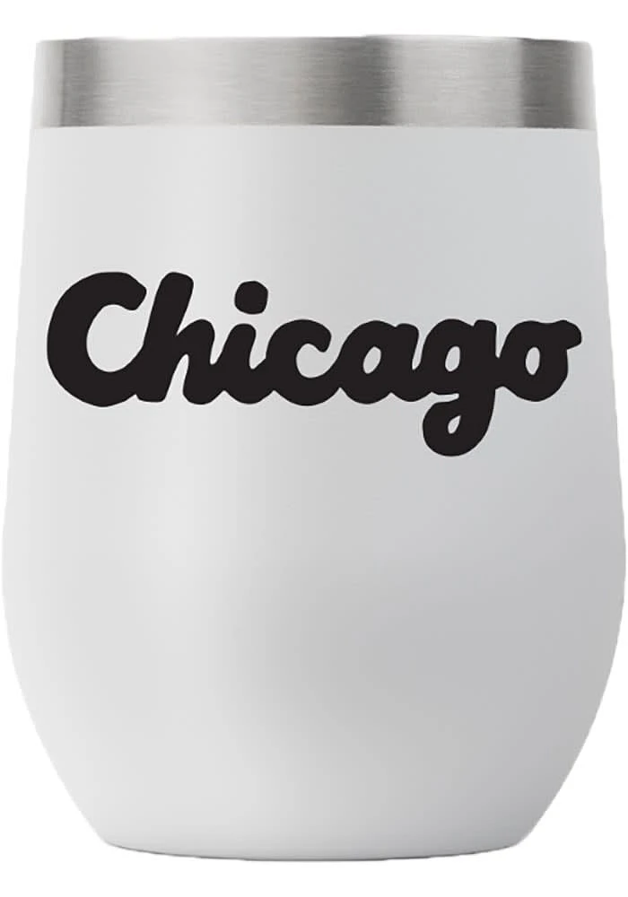 Chicago 12 oz Stemless Stainless Steel Stemless - Grey