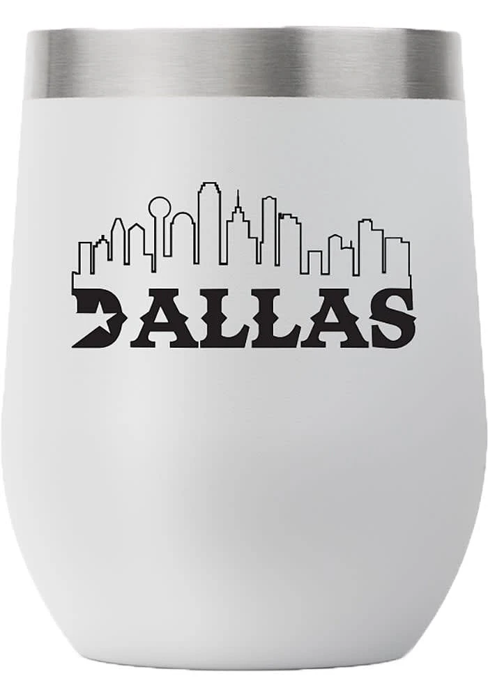 Dallas Ft Worth City 12oz Stemless Stainless Steel Stemless - Grey