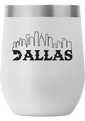 Dallas Ft Worth City 12oz Stemless Stainless Steel Stemless - Grey