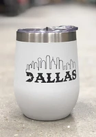 Dallas Ft Worth City 12oz Stemless Stainless Steel Stemless - Grey