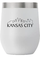 Kansas City City 12 oz Stemless Logo Stainless Steel Stemless - Grey