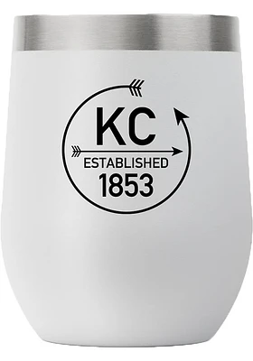 Kansas City City 12 oz Stemless Graphic Stainless Steel Stemless - Grey