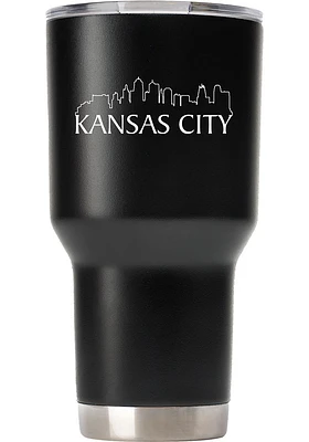 Kansas City City 30 oz Stainless Steel Tumbler - Black