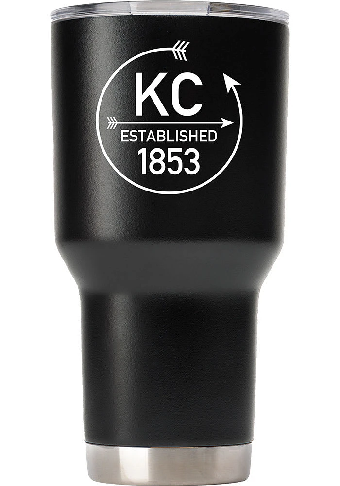 Kansas City City 30oz Stainless Steel Tumbler - Black