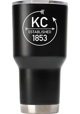 Kansas City City 30oz Stainless Steel Tumbler - Black