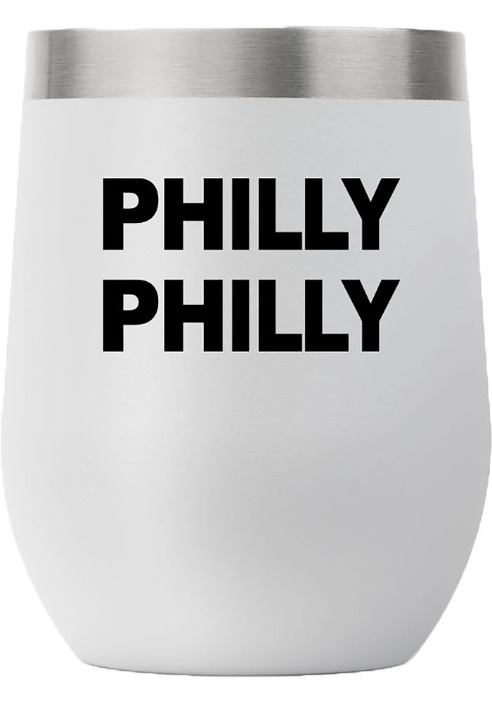 Philadelphia City 12 oz Stemless Stainless Steel Stemless - Grey