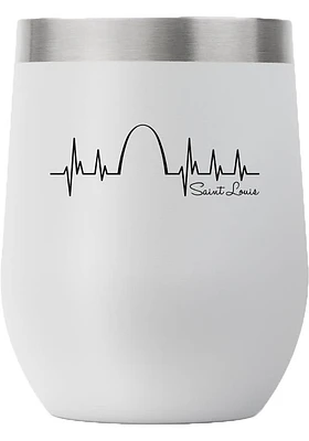 St Louis City 12oz Stemless Stainless Steel Stemless - Grey