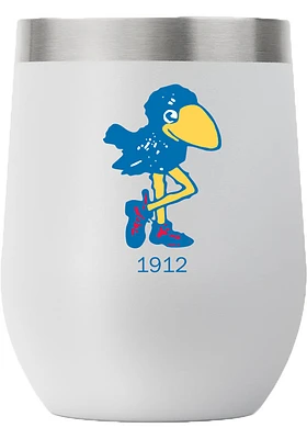 Kansas Jayhawks Team Logo 12oz Stemless Stainless Steel Stemless