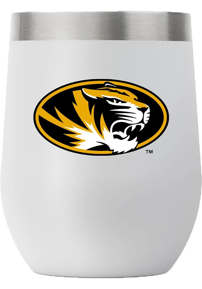 Missouri Tigers Team Logo 12oz Stemless Stainless Steel Stemless - Grey