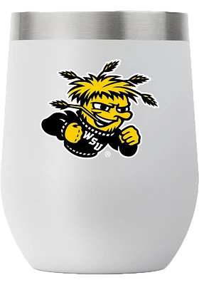 Wichita State Shockers Team Logo 12oz Stemless Stainless Steel Stemless - Grey