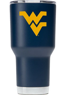 West Virginia Mountaineers Team logo 30oz Stainless Steel Tumbler - Navy Blue