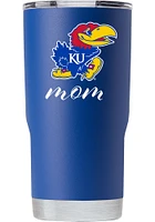 Kansas Jayhawks Team Logo 20oz. Style Stainless Steel Tumbler - Blue