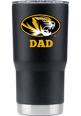 Missouri Tigers Team Logo 20 oz. Stainless Steel Tumbler - Black
