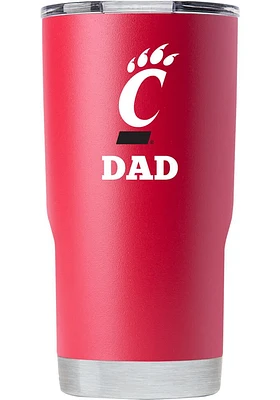 Cincinnati Bearcats Dad Logo 20oz Stainless Steel Tumbler - Red