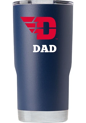 Dayton Flyers Dad Team Logo 20oz Stainless Steel Tumbler - Navy Blue