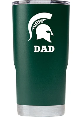 Michigan State Spartans Team Logo 20 oz. Stainless Steel Tumbler - Green