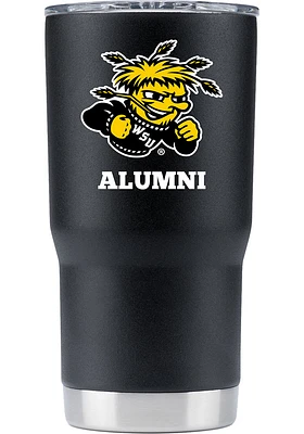 Wichita State Shockers Team Logo 20oz Stainless Steel Tumbler - Black
