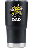 Wichita State Shockers Team Logo 20 oz. Stainless Steel Tumbler - Black