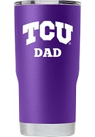 TCU Horned Frogs Team Logo 20 Ounce Stainless Steel Tumbler - Purple