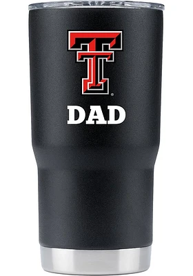 Texas Tech Red Raiders Team Logo 20 oz Stainless Steel Tumbler - Black