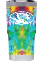 Missouri Tigers Tie Dye 20oz Stainless Steel Tumbler - White