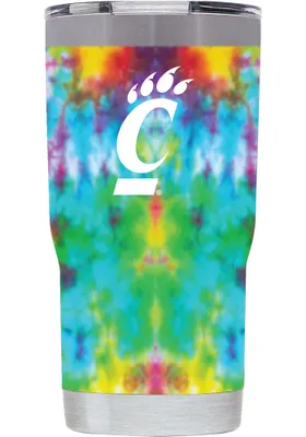 Cincinnati Bearcats Tie Dye 20oz Stainless Steel Tumbler - White