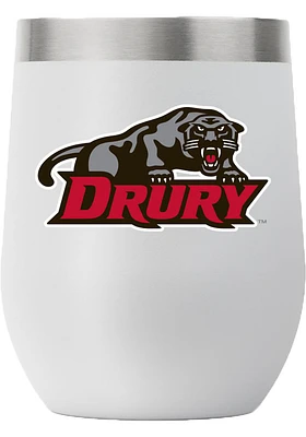 Drury Panthers Team Logo 12oz Stainless Steel Stemless - Grey