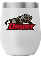 Drury Panthers Team Logo 12oz Stainless Steel Stemless - Grey