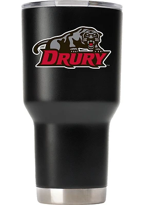Drury Panthers Team Logo 30oz Stainless Steel Tumbler - Black