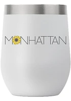 Manhattan Sunflower Wordmark 12 oz Stainless Steel Stemless