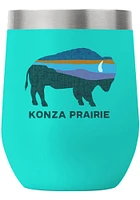 Manhattan Konza Prairie Buffalo 12 oz Stainless Steel Stemless