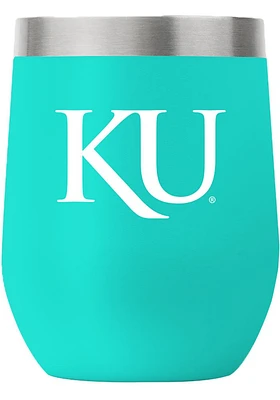 Kansas Jayhawks Team Logo 12oz Stemless Stainless Steel Stemless -