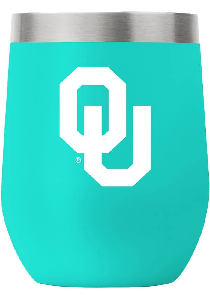 Oklahoma Sooners Team Logo 12oz Stemless Stainless Steel Stemless -