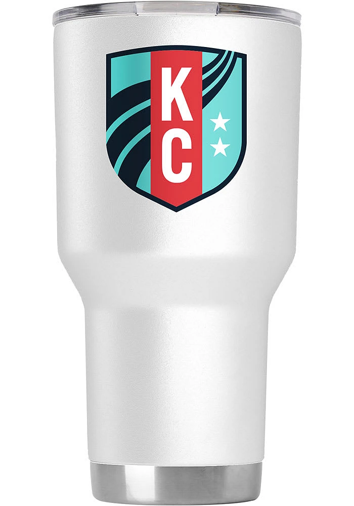 KC Current 30 oz White Stainless Steel Tumbler - White