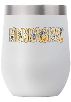 Nebraska 12 oz Floral Stainless Steel Stemless