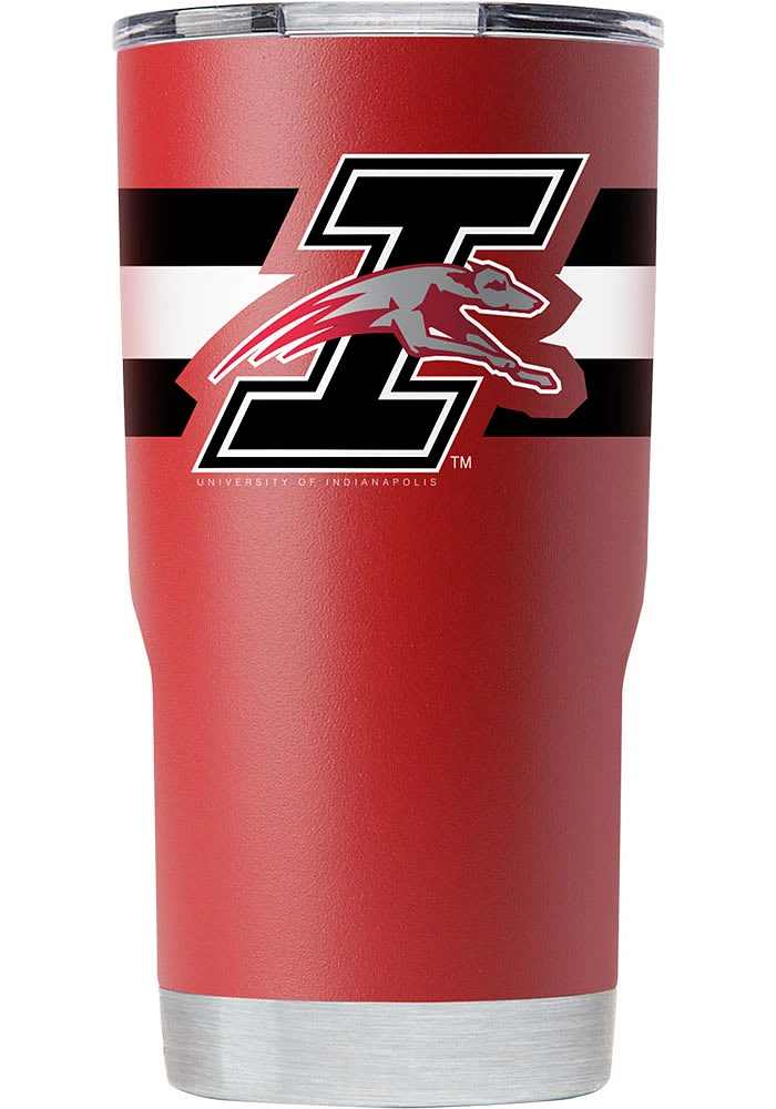 Indianapolis Greyhounds 20oz Stripe Stainless Steel Tumbler -