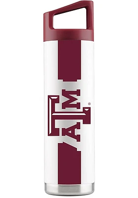 Texas A&M Aggies 22 oz White Stainless Steel Bottle - White